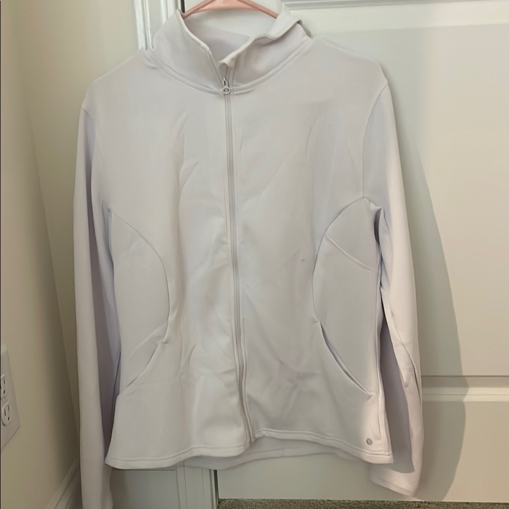 White Zip-Up Jacket